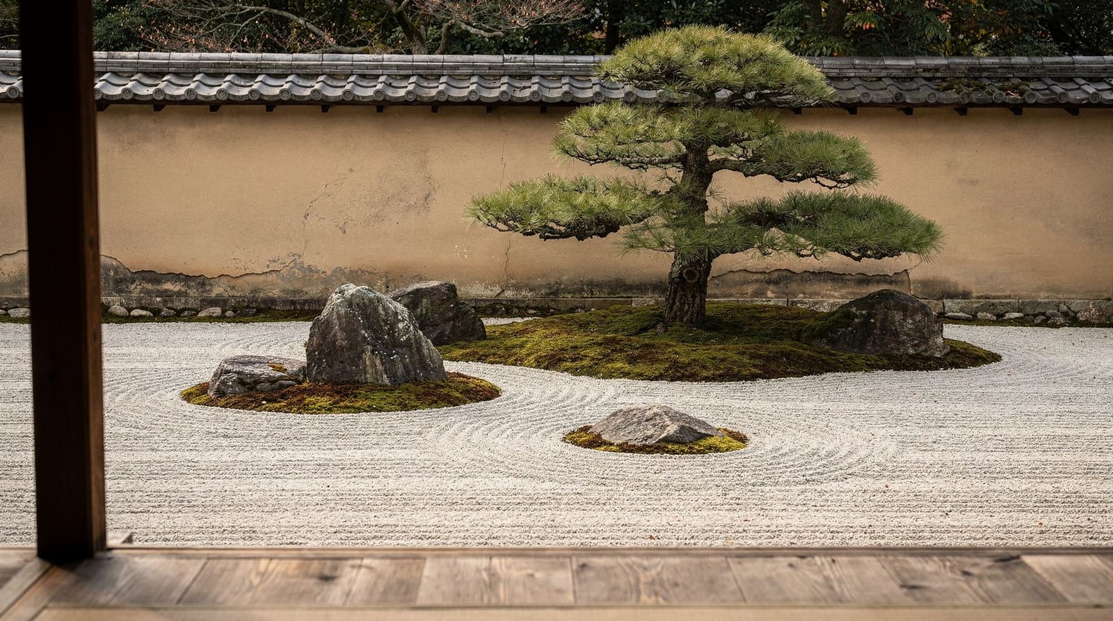 Zen gardens — Ryoan-ji's rock garden, Daitoku-ji's sub-temples and the meditation gardens of t