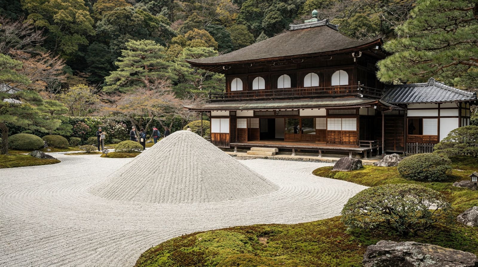 Ginkaku-ji guide — the Silver Pavilion's sand garden and moss