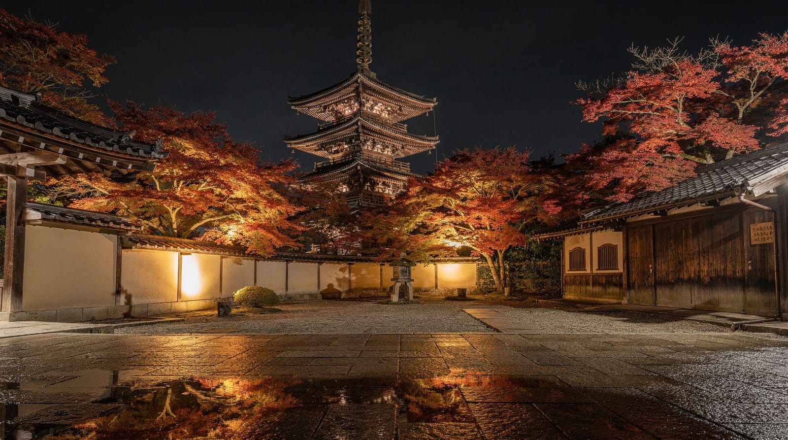 Kyoto by night — illuminations, night-open temples, and where to eat — What actually runs after dark in Kyoto — seasonal temple illuminations, the hand
