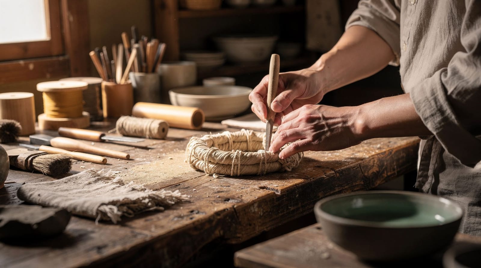 Kyoto traditional crafts — Nishijin weaving, Kiyomizu-yaki, and yuzen dyeing